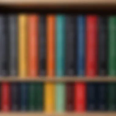 A close-up of one of Kylie Reid's books on a bookshelf