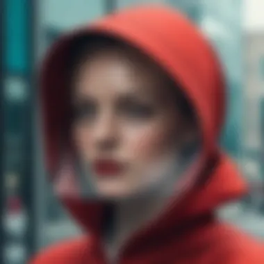 Dystopian society reflection in 'The Handmaid's Tale'