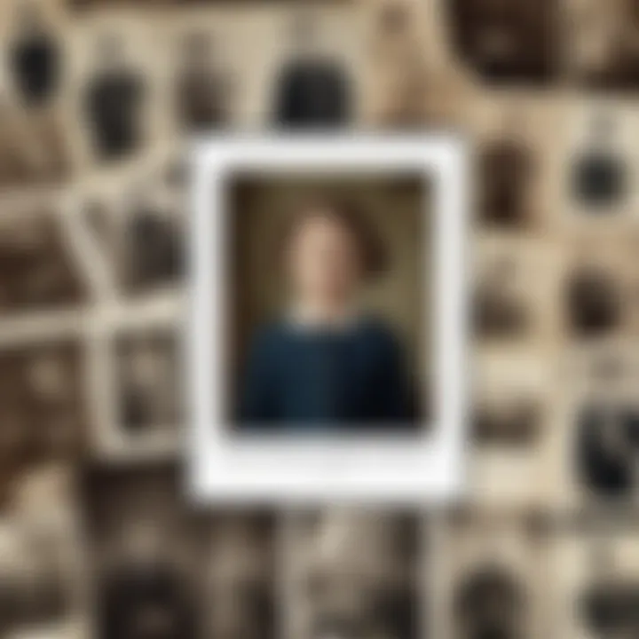 A collage of peculiar photographs from the series