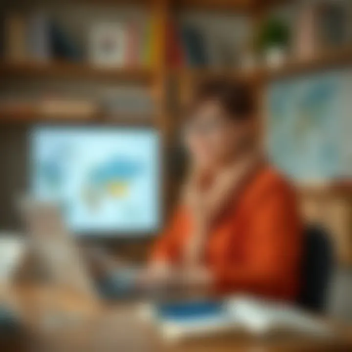 Interactive online tutoring session for Russian language learning