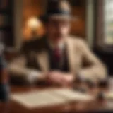 The essence of Erast Fandorin in a vintage detective setting