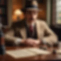 The essence of Erast Fandorin in a vintage detective setting
