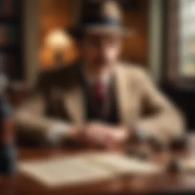 The essence of Erast Fandorin in a vintage detective setting