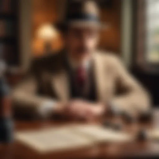 The essence of Erast Fandorin in a vintage detective setting