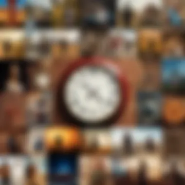 Cultural Perspectives on Time Travel Narratives A collage of diverse cultural representations of time travel