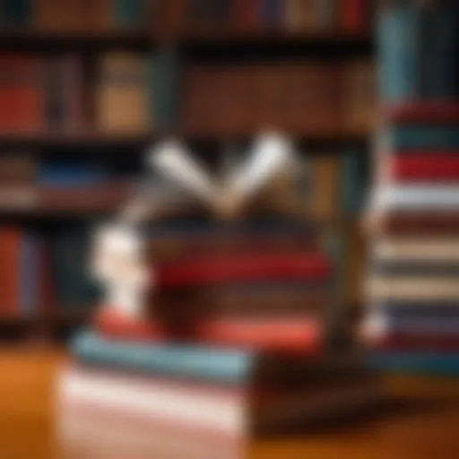 An abstract depiction of cognitive enhancement through books