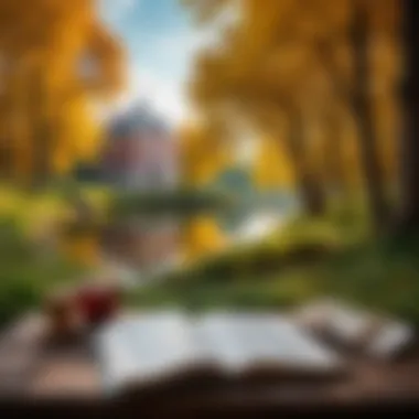 Exploring Literary Locations A picturesque view of a well-known literary setting