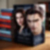 Twilight saga book covers showcasing the series