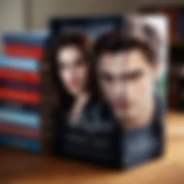 Twilight saga book covers showcasing the series