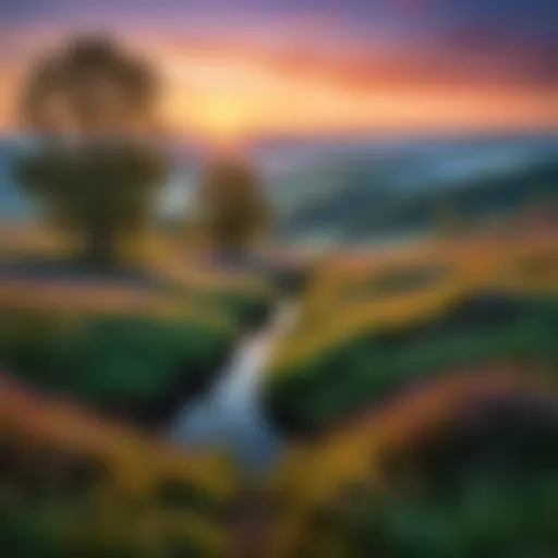 A twilight landscape symbolizing the mystical ambiance of the Twilight series