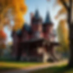 Gothic architecture representing the vampire abode