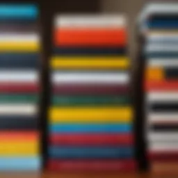 A stack of modern novels