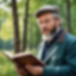 Mikhail Zhebrak guiding a cultural tour